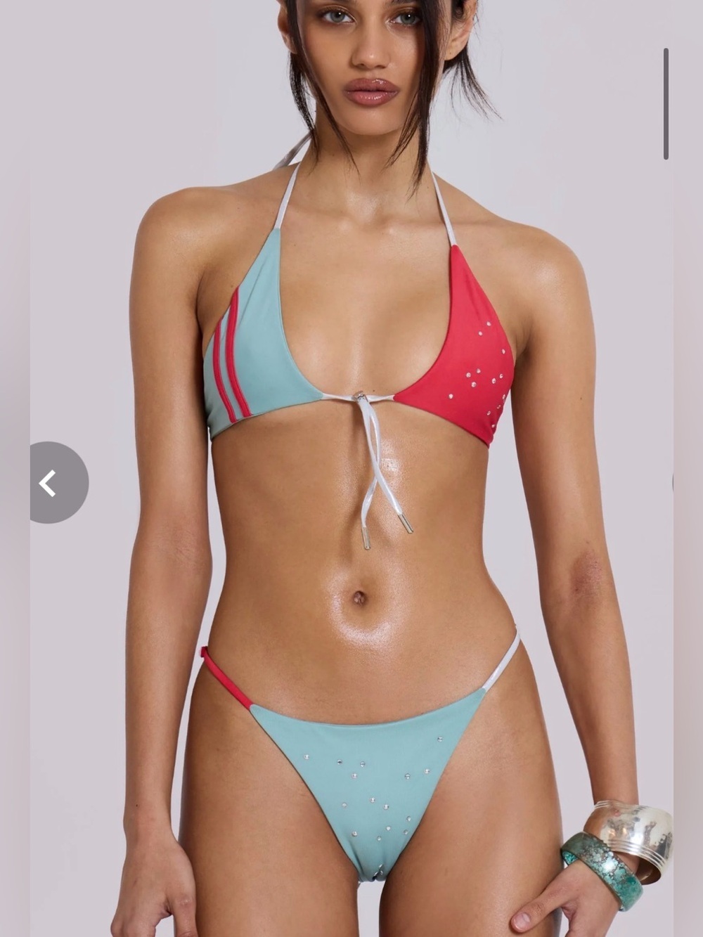 Jaded London Lotta Diamante Bikini Top/Bottom Size 4 NWT